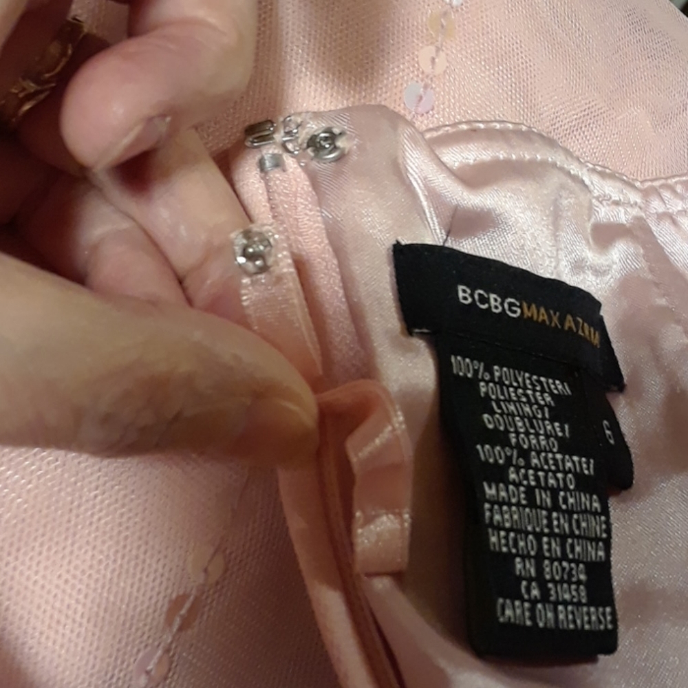 BCBGMAXAZRIA party or prom dress pink retro - Picture 7 of 8